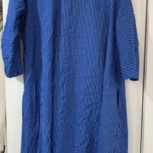 Wukogals Size Large Asymmetrical Blue highlo dress